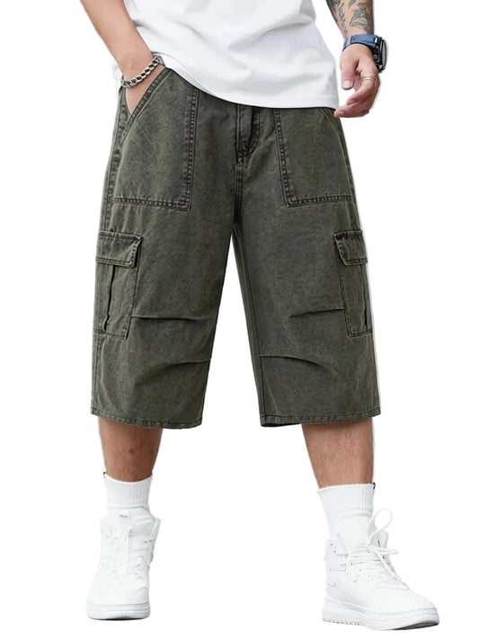 Vida shorts för herr med cargofickor