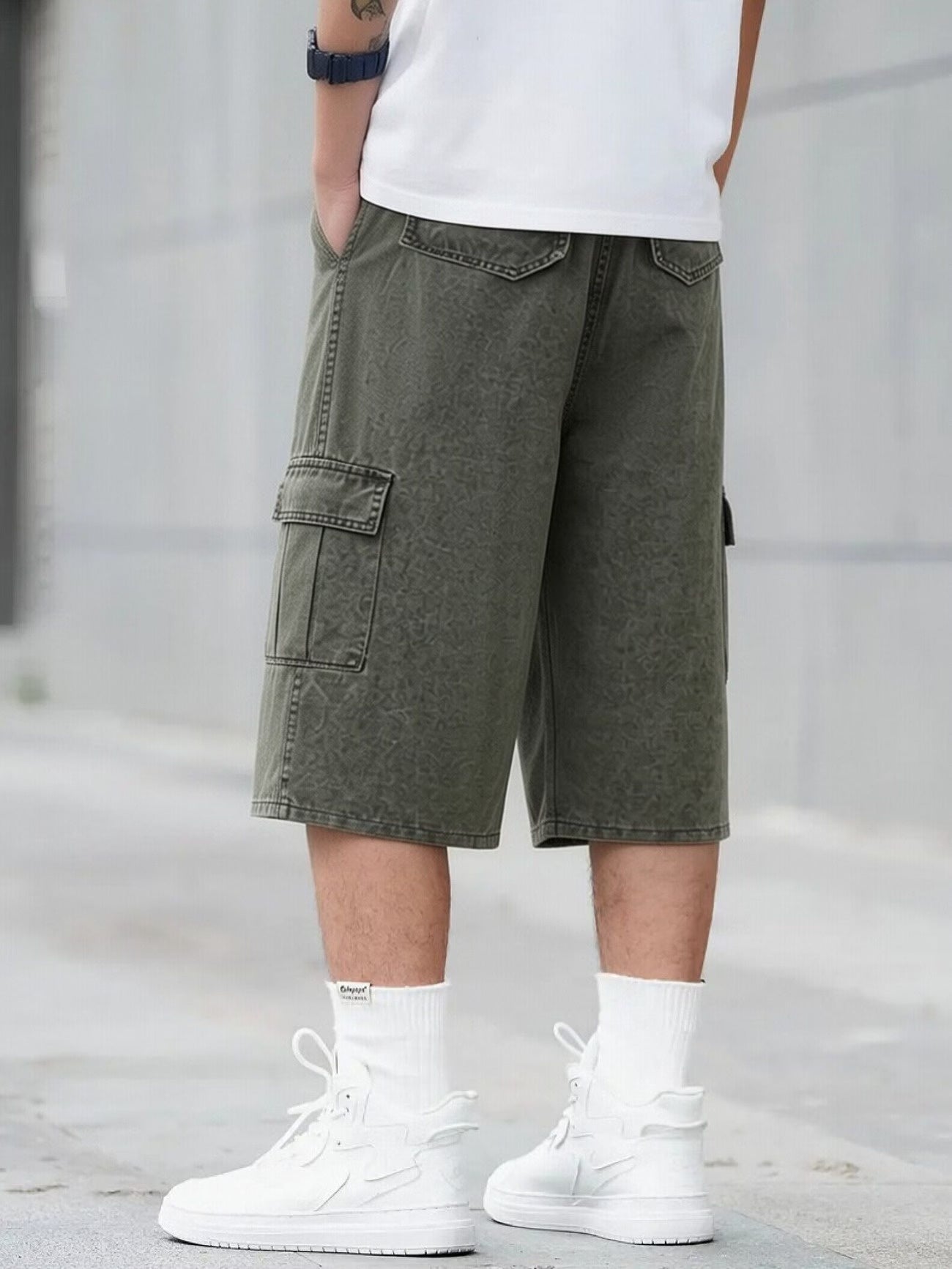 Vida shorts för herr med cargofickor