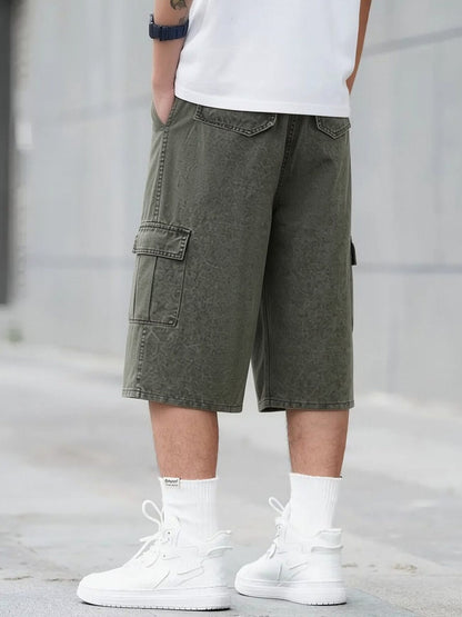 Vida shorts för herr med cargofickor